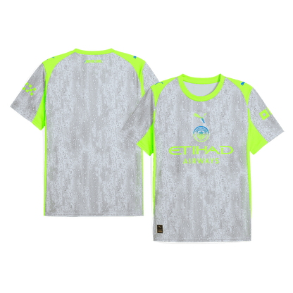 Manchester City Tröja Tredjeställ 2025/26 Grå-13