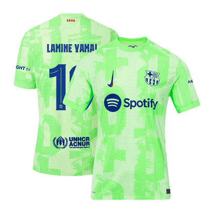 Barcelona Tredjeställ Fotbollströja LAMINE YAMAL #19 2024/25 Autentisk - UCL