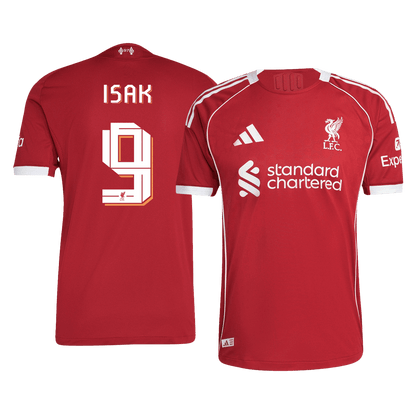 Liverpool Tröja ISAK #9 2025/26 Hemma Autentisk Röd - UCL