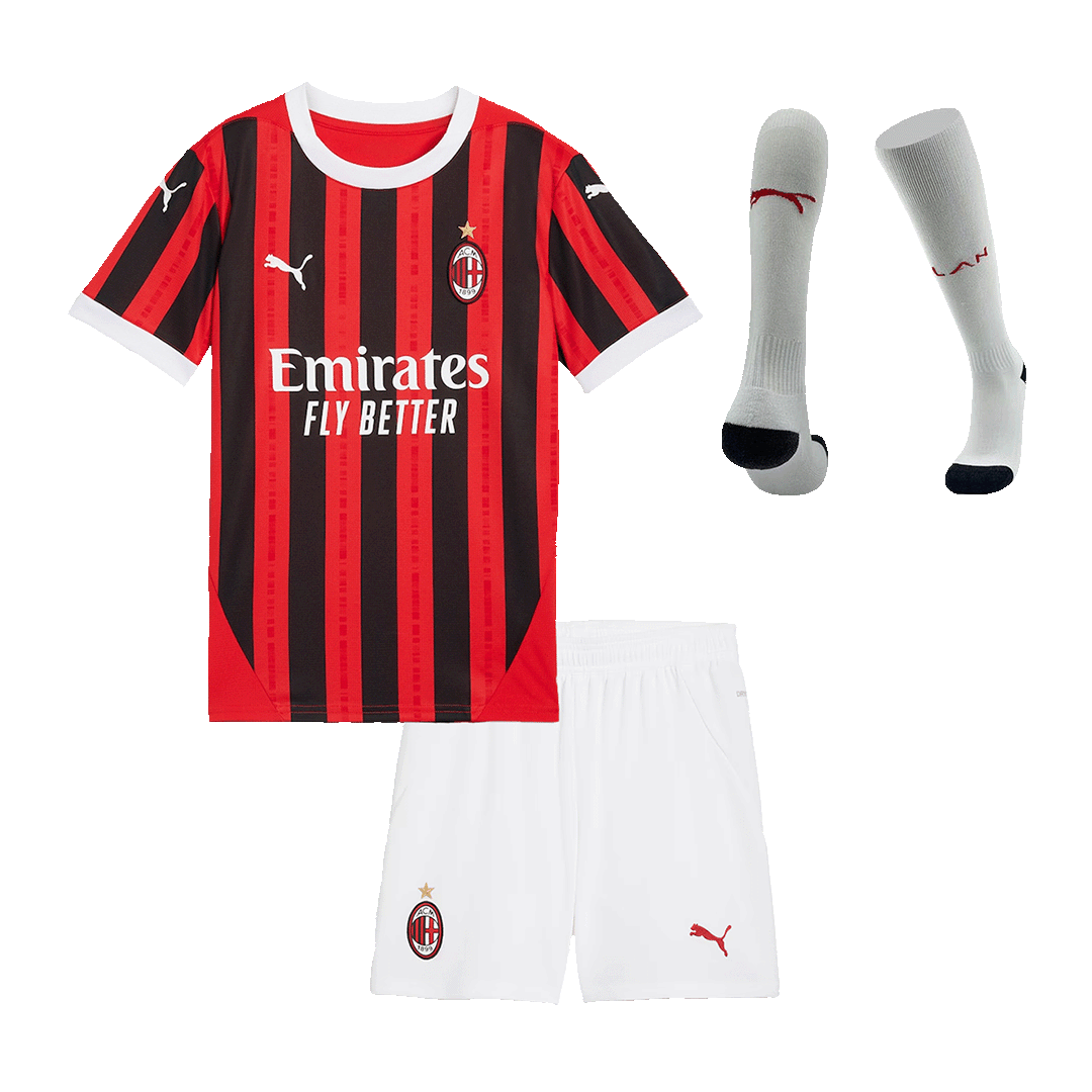 AC Milan Hemma Fotbollströja 2024/25 Fotbollssats Barn