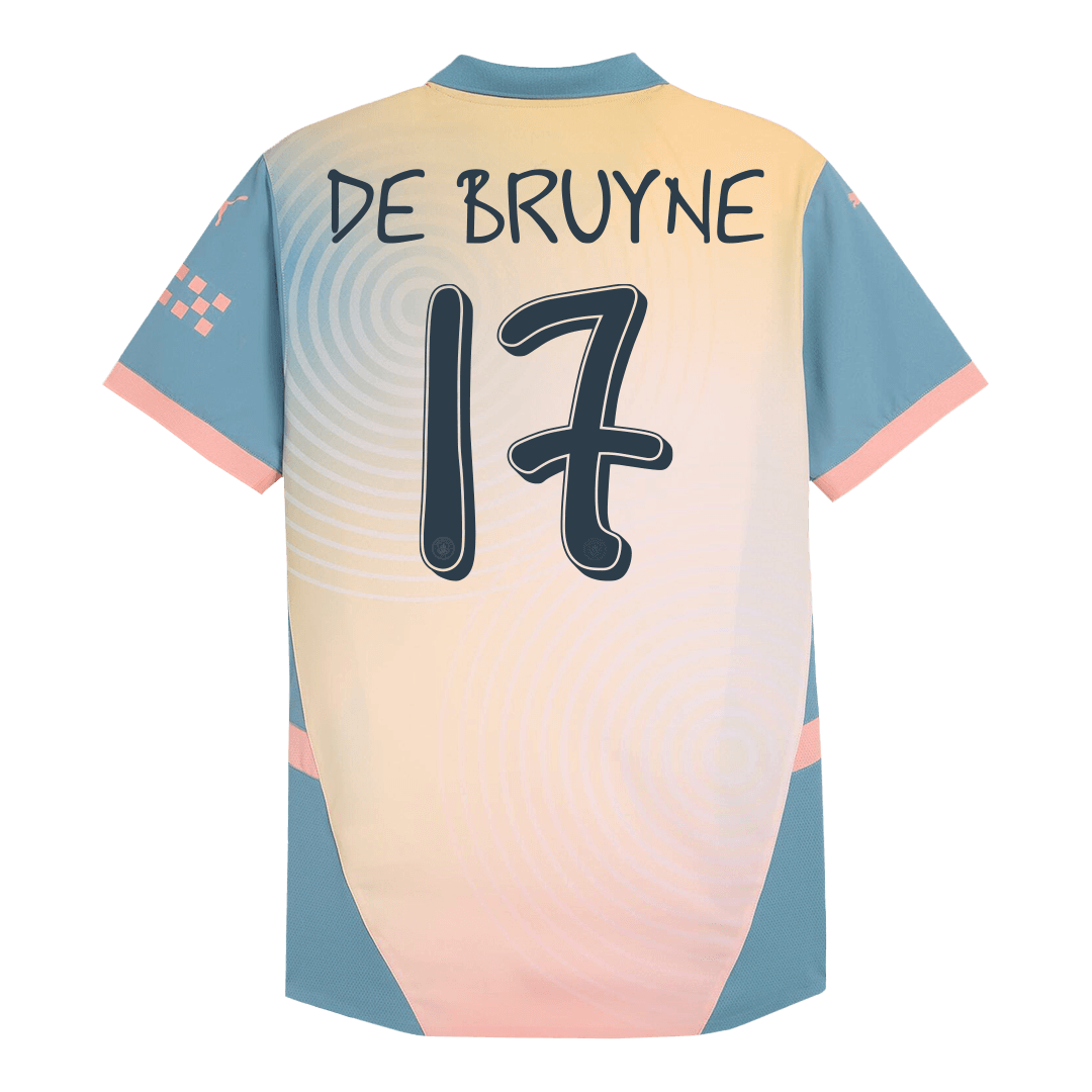 Manchester City Fjärde borta Fotbollströja DE BRUYNE #17 2024/25 Autentisk - Definitely City