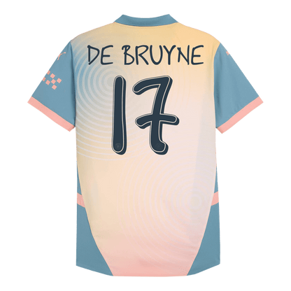 Manchester City Fjärde borta Fotbollströja DE BRUYNE #17 2024/25 Autentisk - Definitely City