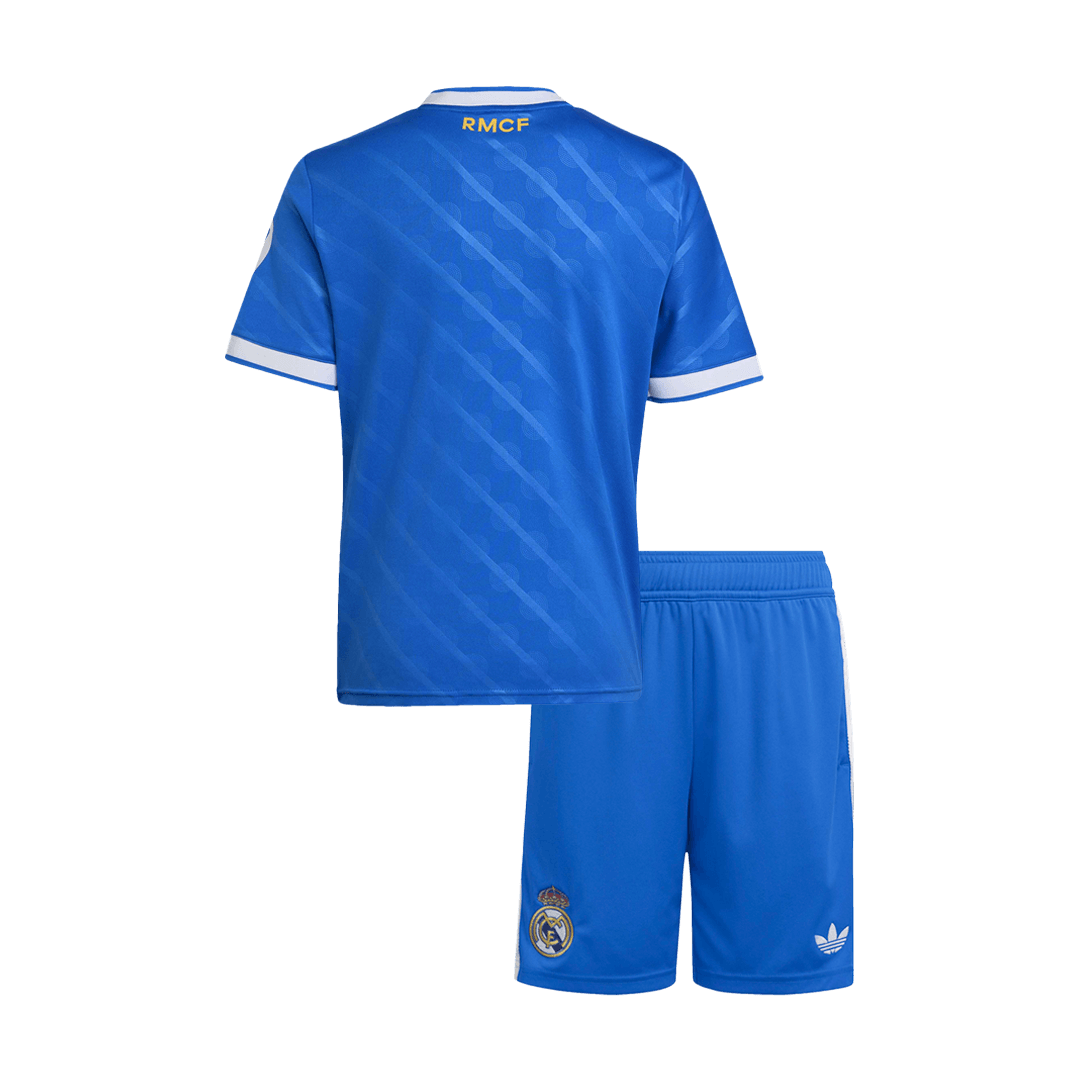 Real Madrid Tröja 2025/26 Tredjeställ Blå Barn