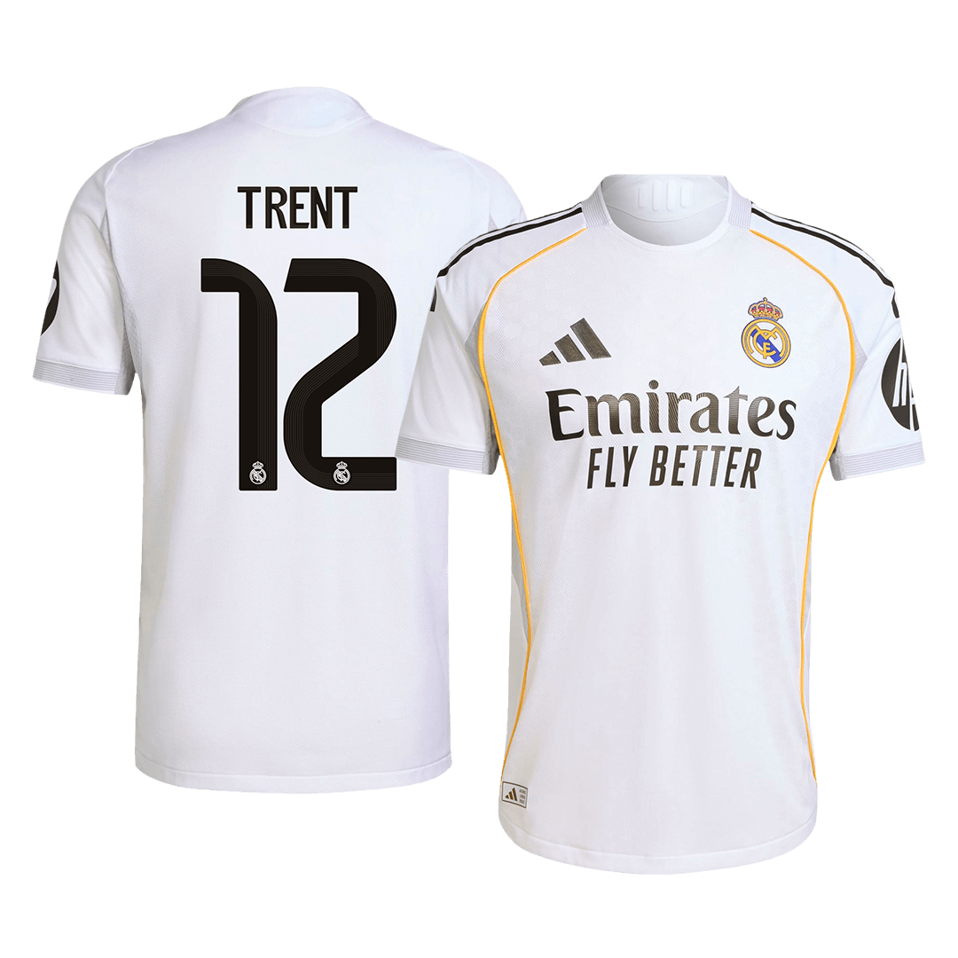 TRENT #12 Real Madrid Hemma Fotbollströjor 2025/26 Autentisk