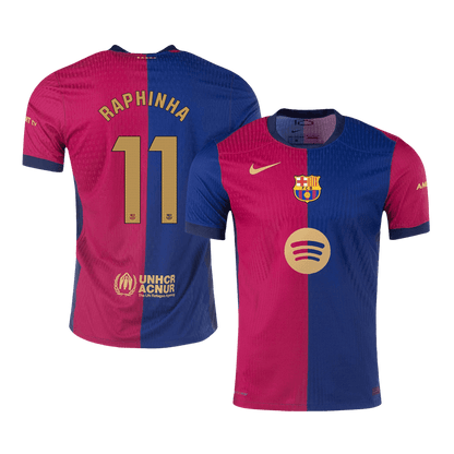 Barcelona Hemma Fotbollströja RAPHINHA #11 2024/25 Autentisk