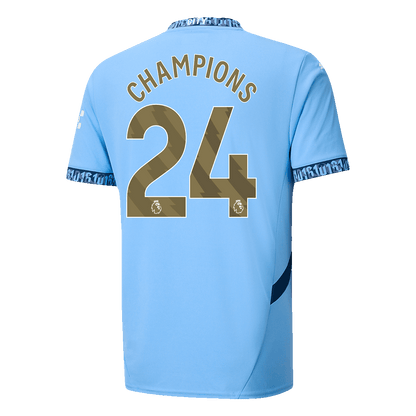 Manchester City Hemma Fotbollströja CHAMPIONS #24 2024/25
