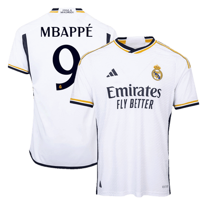 Real Madrid Hemma Fotbollströja MBAPPÉ #9 2023/24 Autentisk