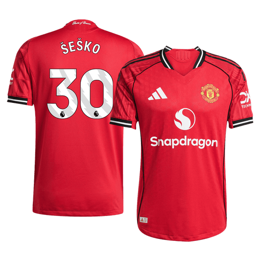 Manchester United Tröja ŠEŠKO #30 2025/26 Hemma Röd