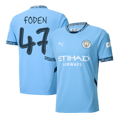 Manchester City Hemma Fotbollströja FODEN #47 2024/25 - UCL