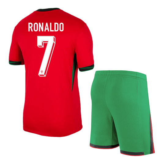 Portugal Hemma Fotbollströja RONALDO #7 Euro 2024 Fotbollssats