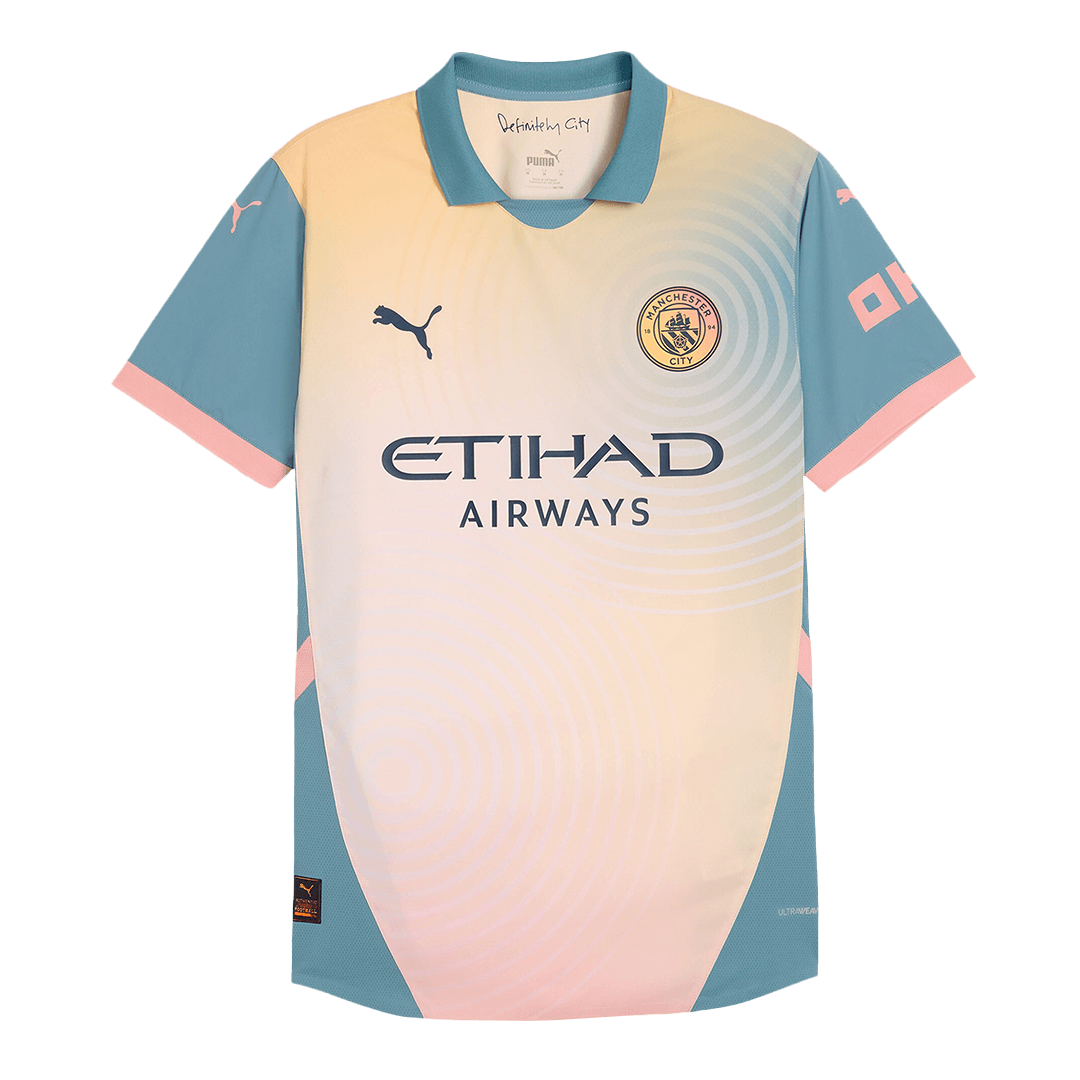Manchester City Fjärde borta Fotbollströja RODRIGO #16 2024/25 Autentisk - Definitely City