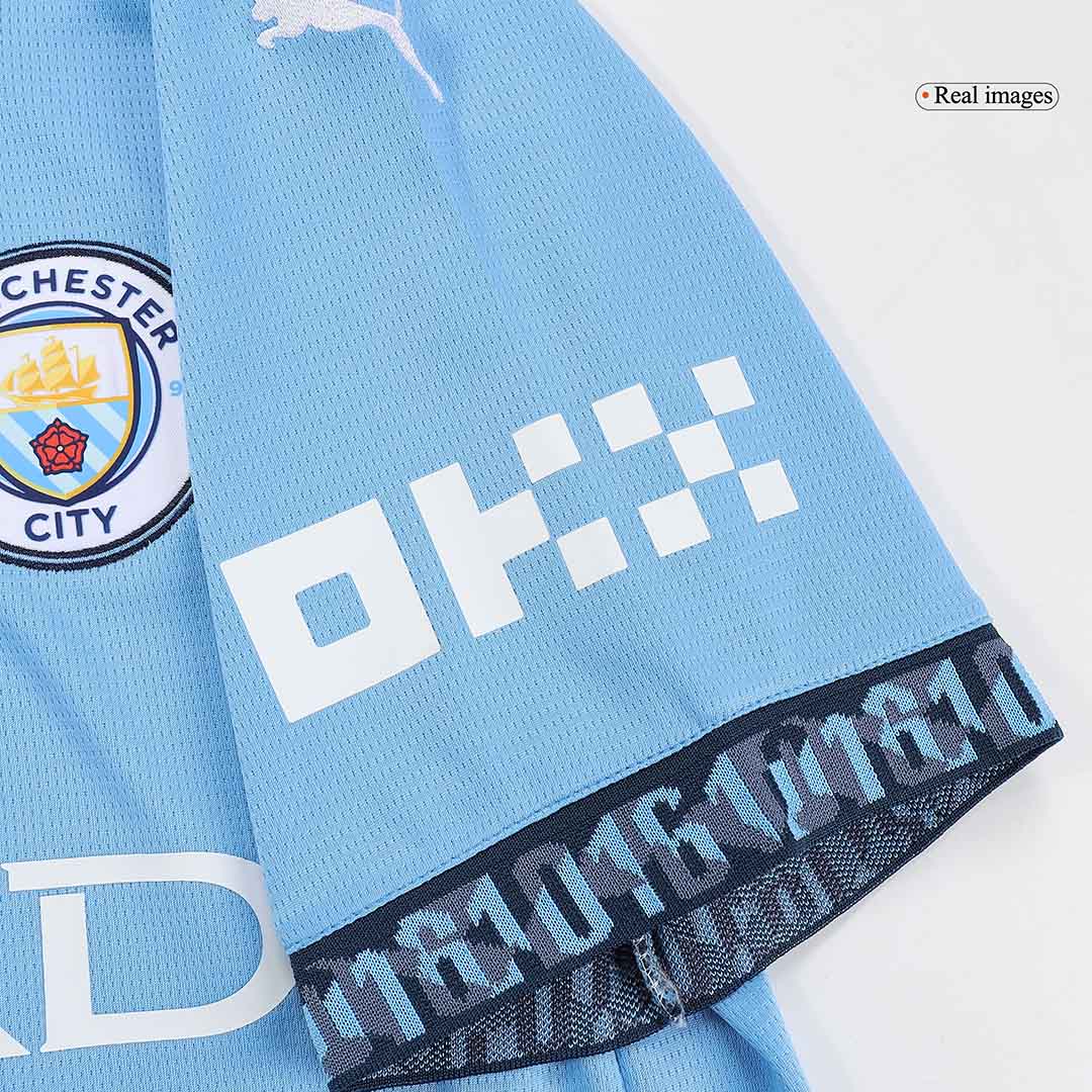 Manchester City Home Football Shirt Kit(Shirt+Shorts+Socks) 2024/25 Football Kit UK