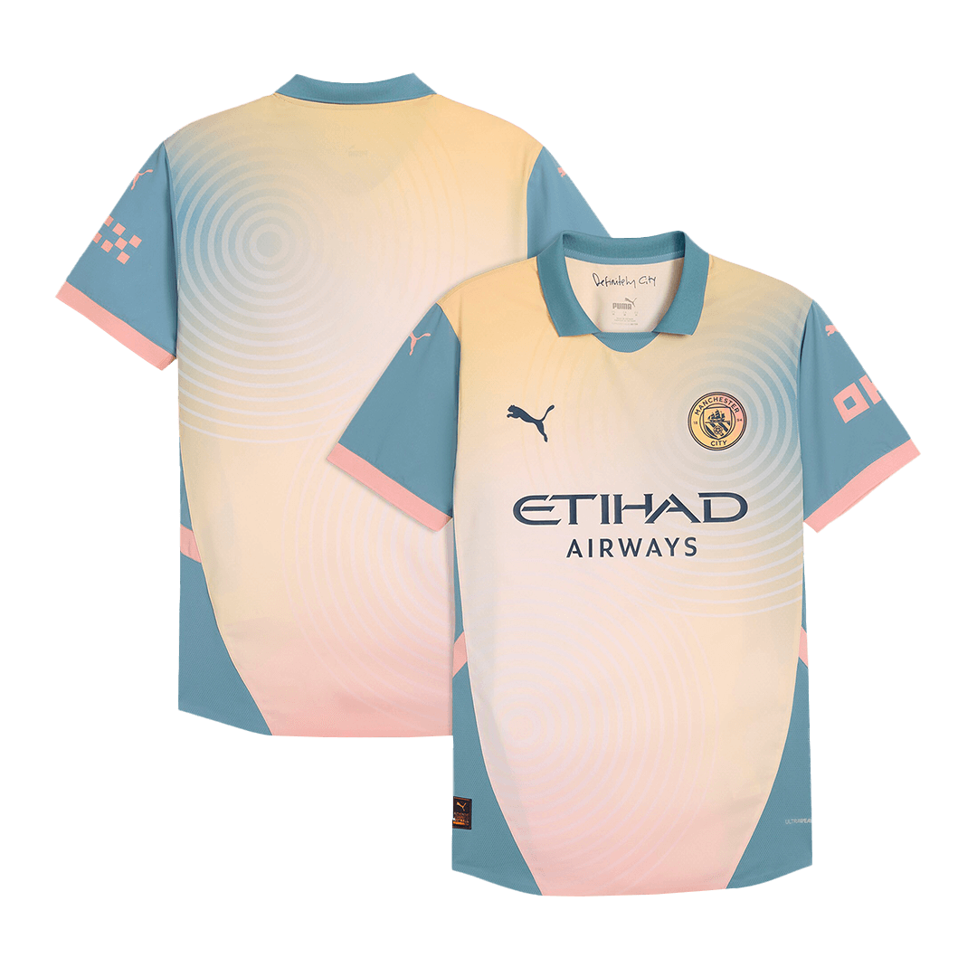 Manchester City Fjärde borta Fotbollströja 2024/25 Autentisk - Definitely City
