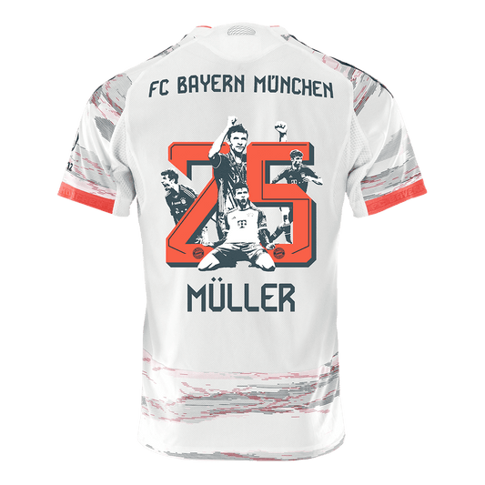 MÜLLER Special #25 Bayern Munich Borta Tröja 2025/26 Autentisk