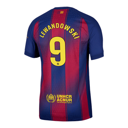 LEWANDOWSKI #9 Barcelona Tröja 2025/26 Hemma Autentisk