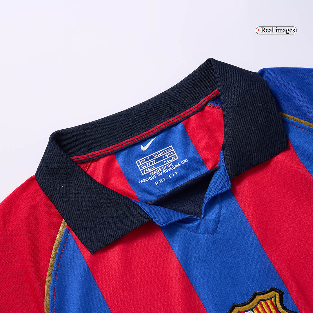 Retro Barcelona Hemma Fotbollströja RIVALDO #10 2001/02
