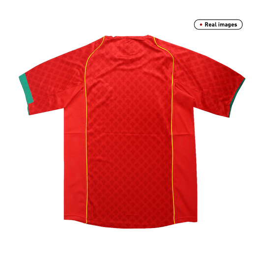 Portugal Hemma Fotbollströjor Euro 2004 Retro Final-1