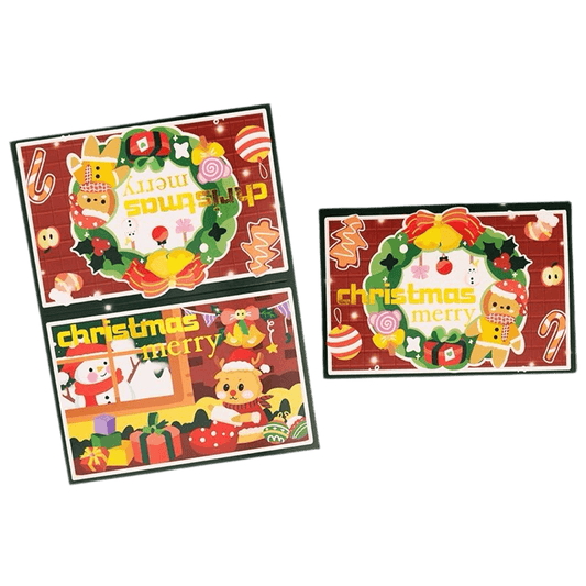 Personligt Julkort – Julkrans – Eget Meddelande