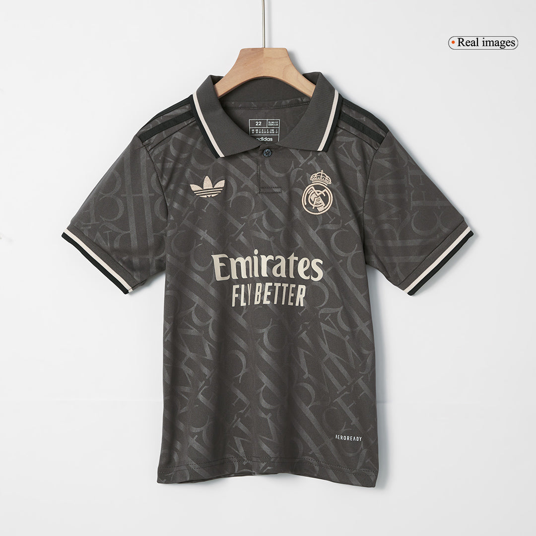 Real Madrid Tredjeställ Fotbollströja 2024/25 Fotbollssats Barn