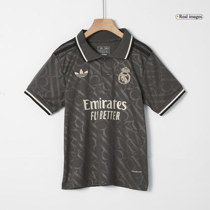 Real Madrid Tredjeställ Fotbollströja 2024/25 Fotbollssats Barn