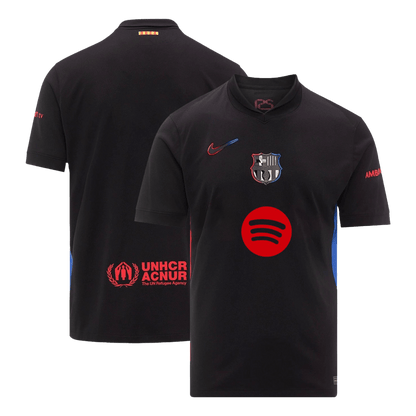 Barcelona Borta Fotbollströja 2024/25 - Spotify-logotyp utan text