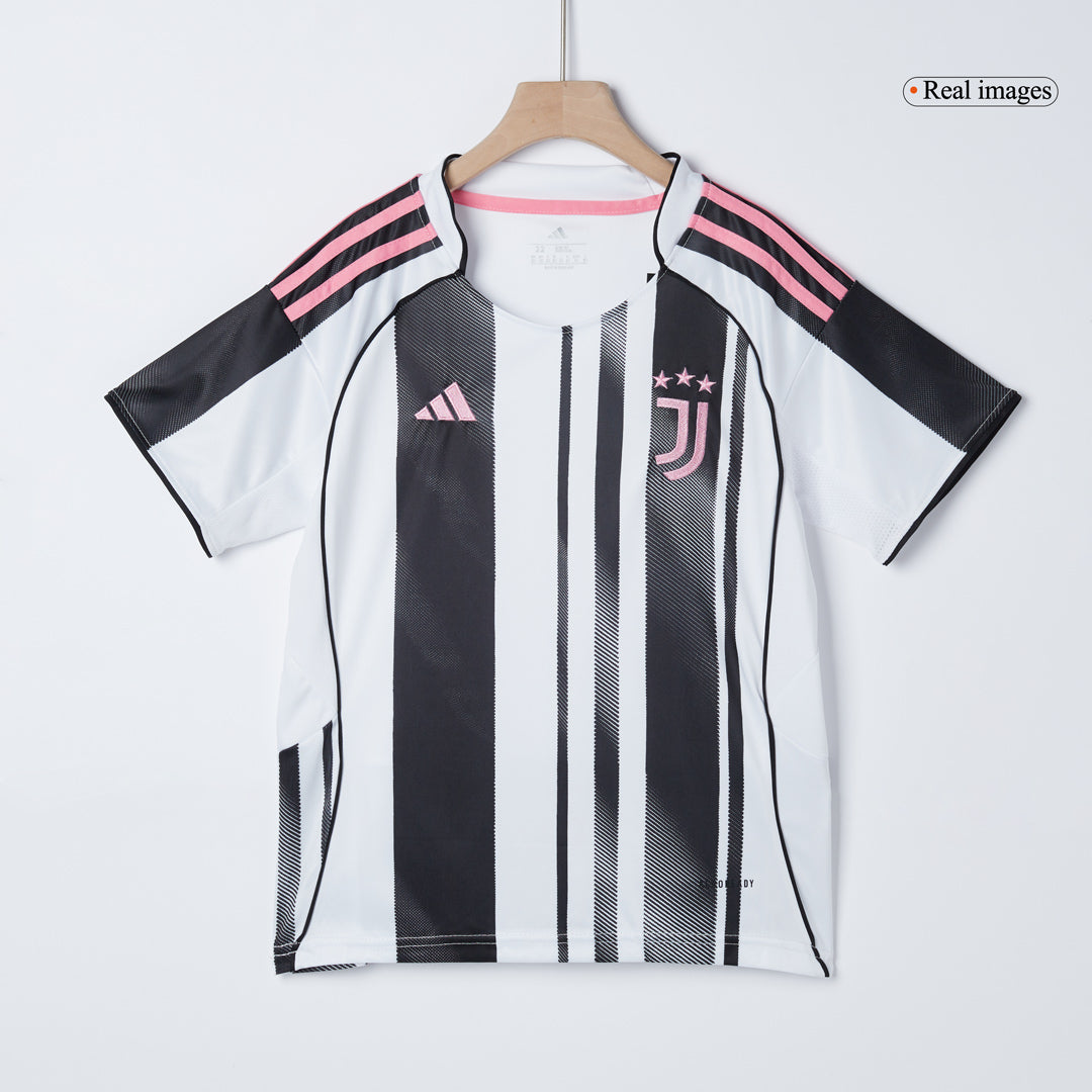 Juventus Tröja 2025/26 Hemmaställ Black&White Barn