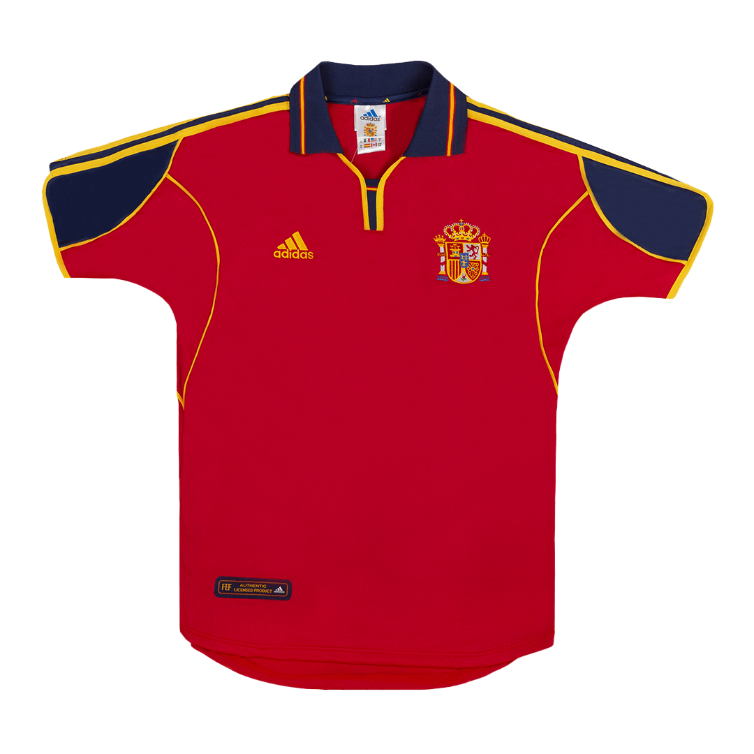 Spanien Hemma Fotbollströjor Euro 2000 Retro