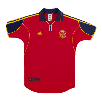 Spanien Hemma Fotbollströjor Euro 2000 Retro
