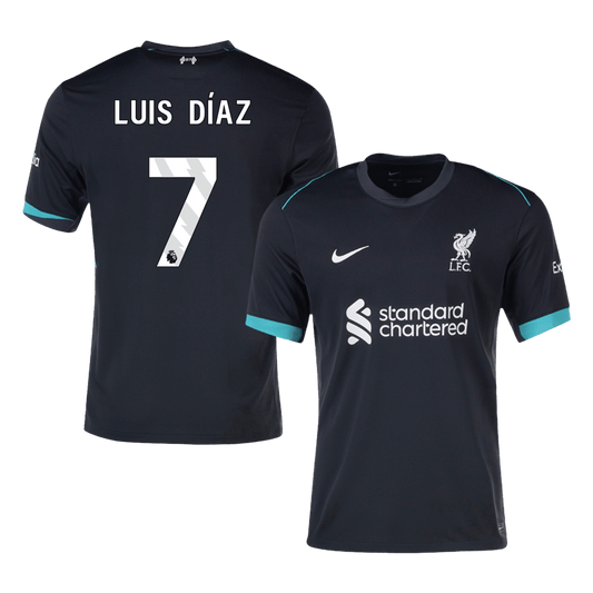 Liverpool Borta Fotbollströja LUIS DÍAZ #7 2024/25 Premium