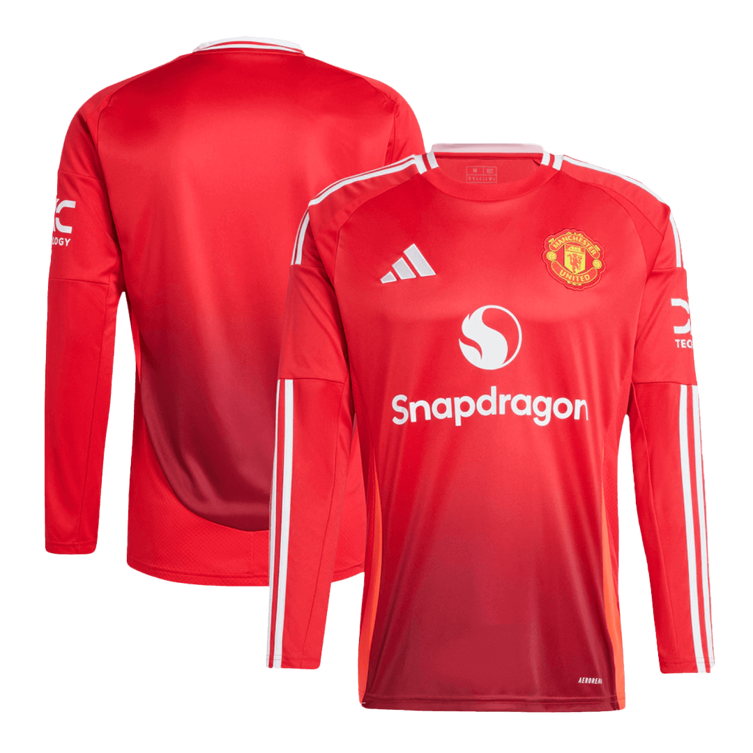 Manchester United Home Long Sleeve football shirt 2024/25