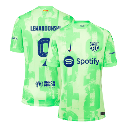 Barcelona Tredjeställ Fotbollströja LEWANDOWSKI #9 2024/25 Premium - UCL