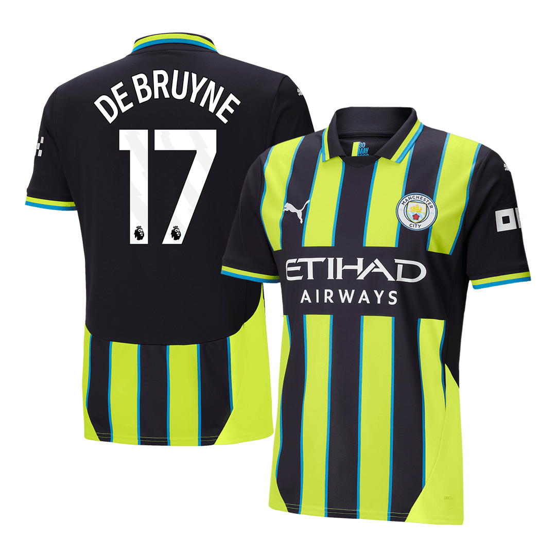 Manchester City Borta Fotbollströja DE BRUYNE #17 2024/25