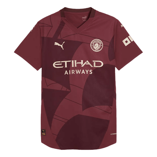 Manchester City Tredjeställ Fotbollströja 2024/25 Autentisk