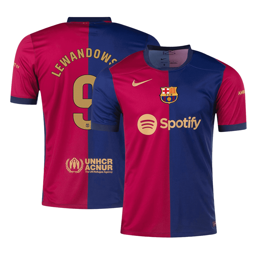 LEWANDOWSKI #9 Barcelona Home football shirt 2024/25