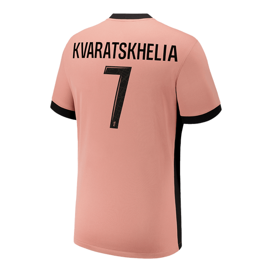 PSG Tredjeställ Fotbollströja KVARATSKHELIA #7 2024/25