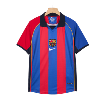 Retro Barcelona Hemma Fotbollströja RIVALDO #10 2001/02