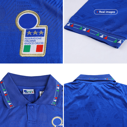 Italien Hemma Fotbollströjor 1994 Retro