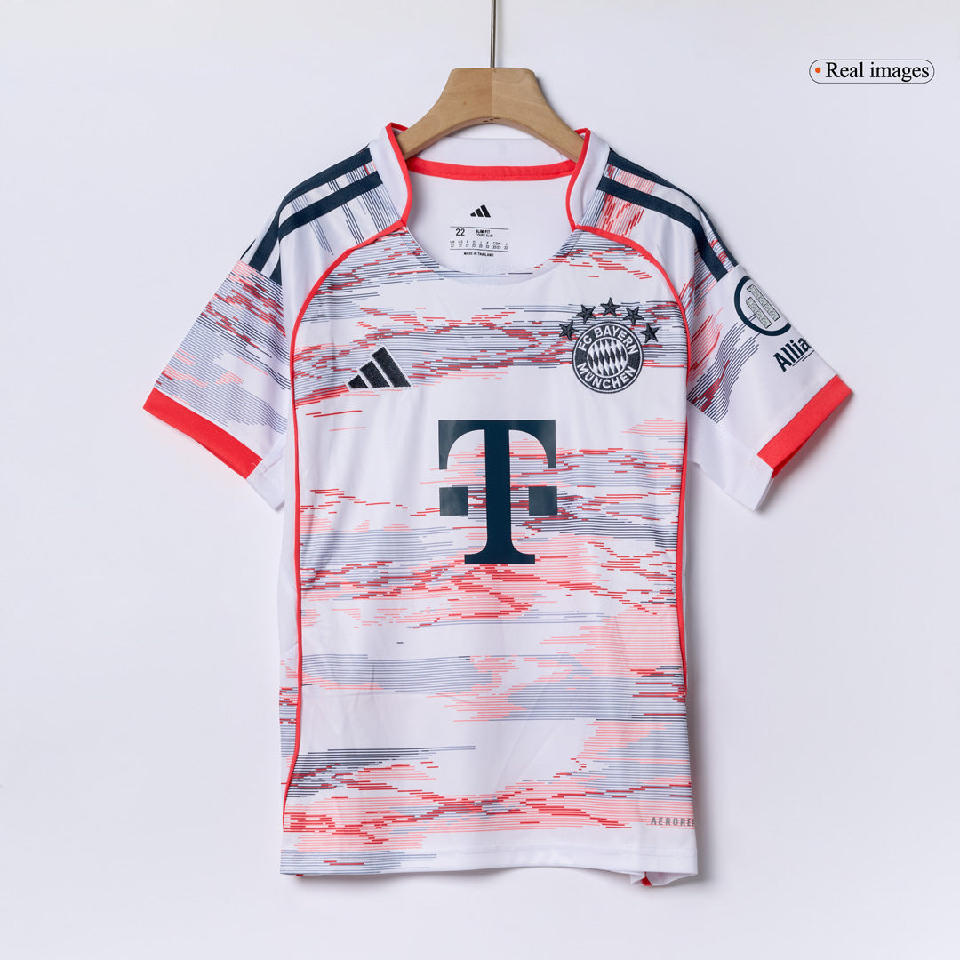 Bayern Munich Tröja 2025/26 Bortaställ Vit Barn