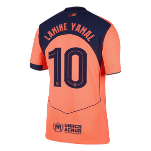 Barcelona Tröja LAMINE YAMAL #10 2025/26 Tredje Autentisk Orange - UCL