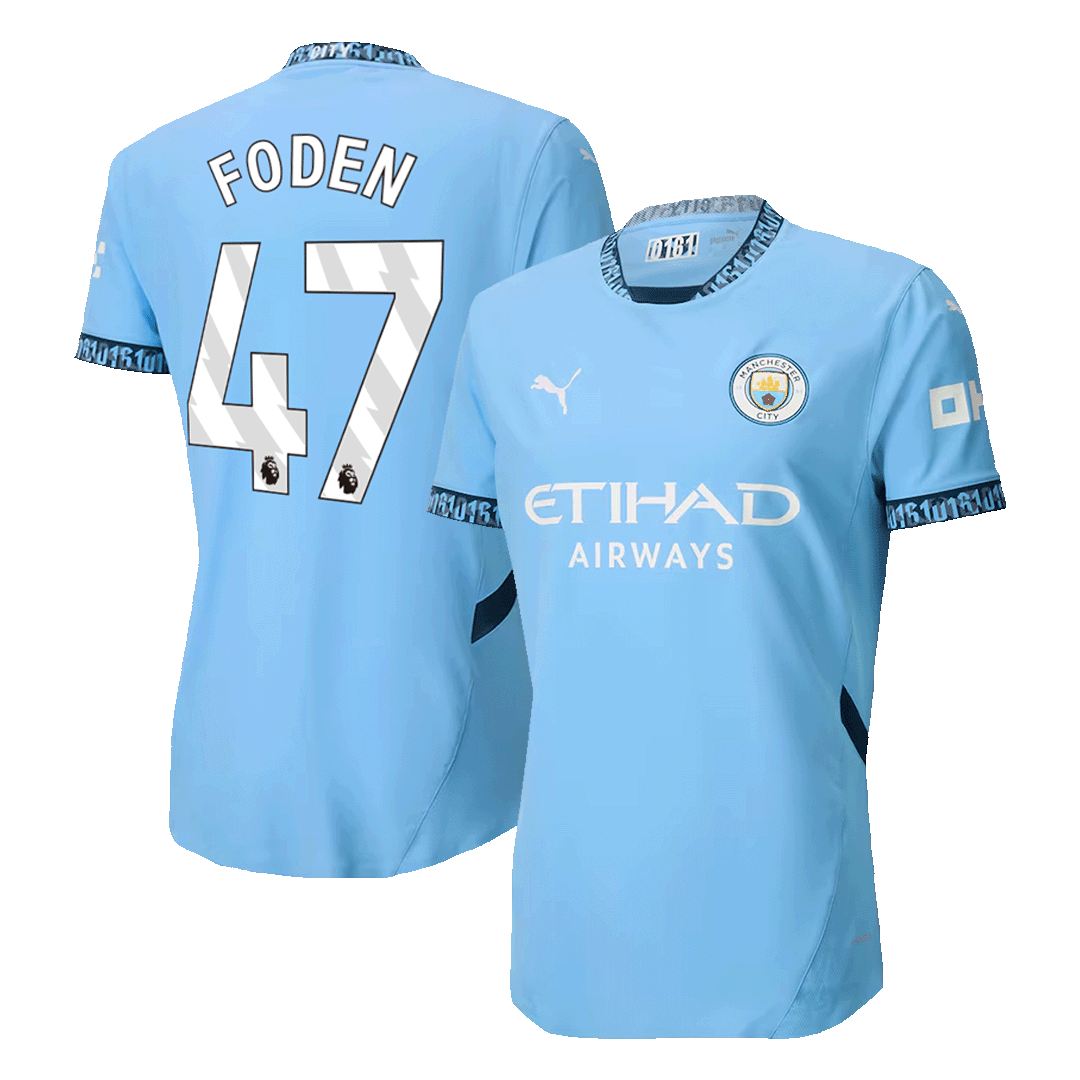 Manchester City Hemma Fotbollströja FODEN #47 2024/25 Autentisk