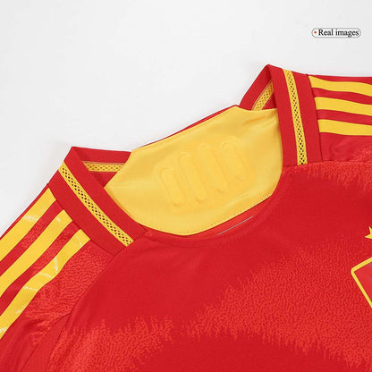 LAMINE YAMAL #19 Spanien Hemma Fotbollströjor Euro 2024 Autentisk