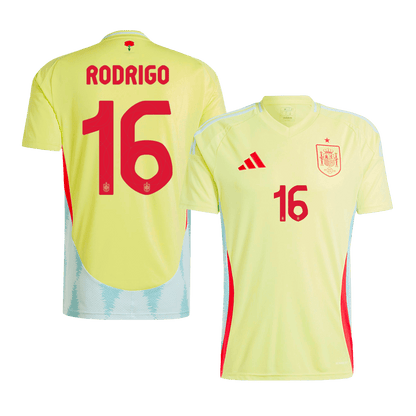 RODRIGO #16 Spanien Borta Fotbollströjor Euro 2024