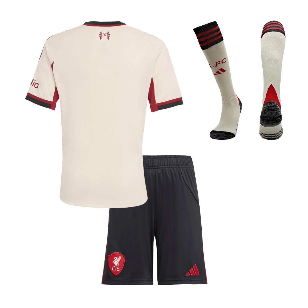 Liverpool Tröja 2025/26 Bortaställ Vit Barn