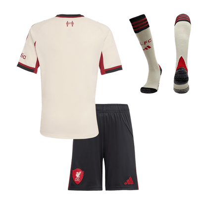 Liverpool Tröja 2025/26 Bortaställ Vit Barn