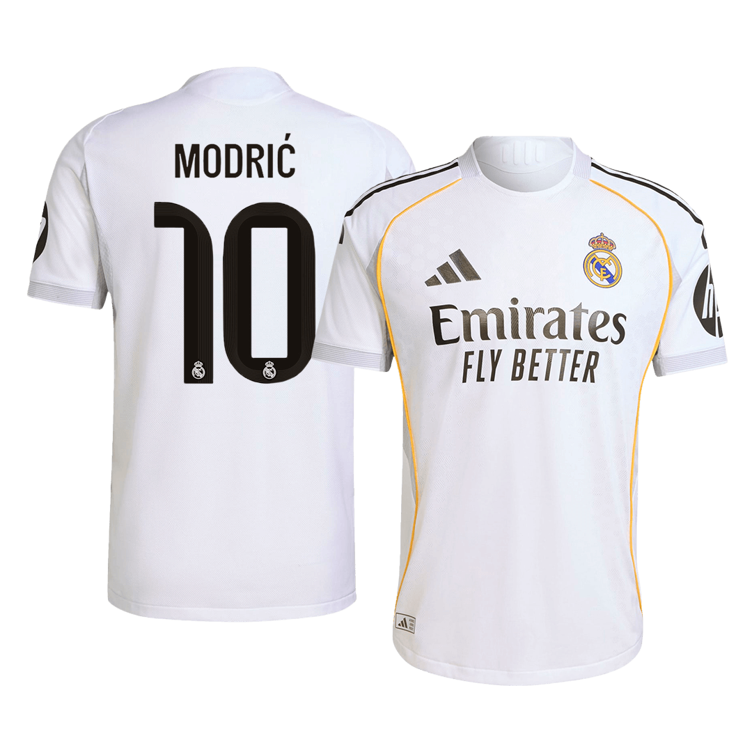 MODRIĆ #10 Real Madrid Hemma Fotbollströjor 2025/26 Autentisk