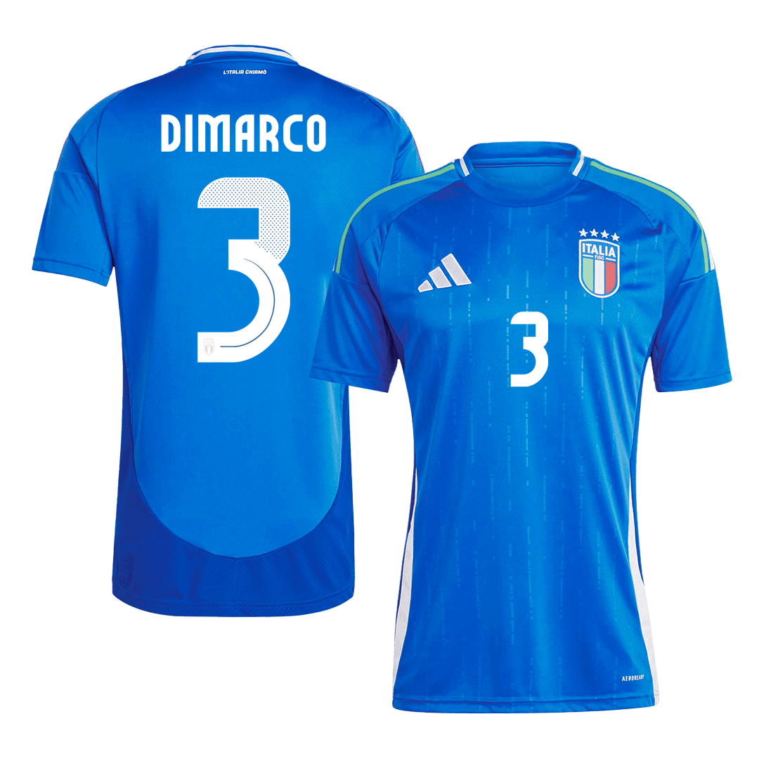 DIMARCO #3 Italien Hemma Fotbollströjor Euro 2024