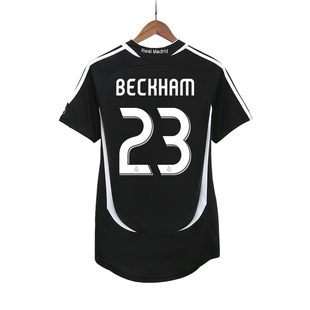 Retro Real Madrid Borta Fotbollströja BECKHAM #23 2006/07