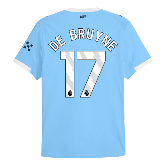 DE BRUYNE #17 Manchester City Hemma Tröja 2025/26 Autentisk