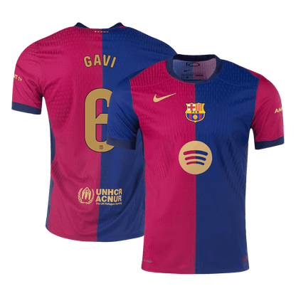 Barcelona Hemma Fotbollströja GAVI #6 2024/25 Autentisk