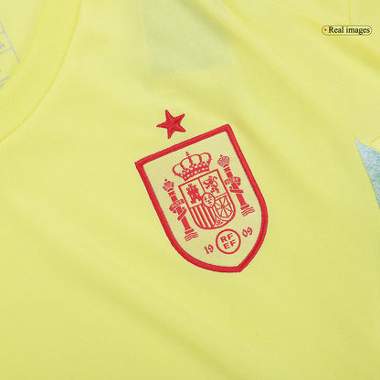 Spanien Borta Fotbollströja Euro 2024 
Fotbollssats Barn